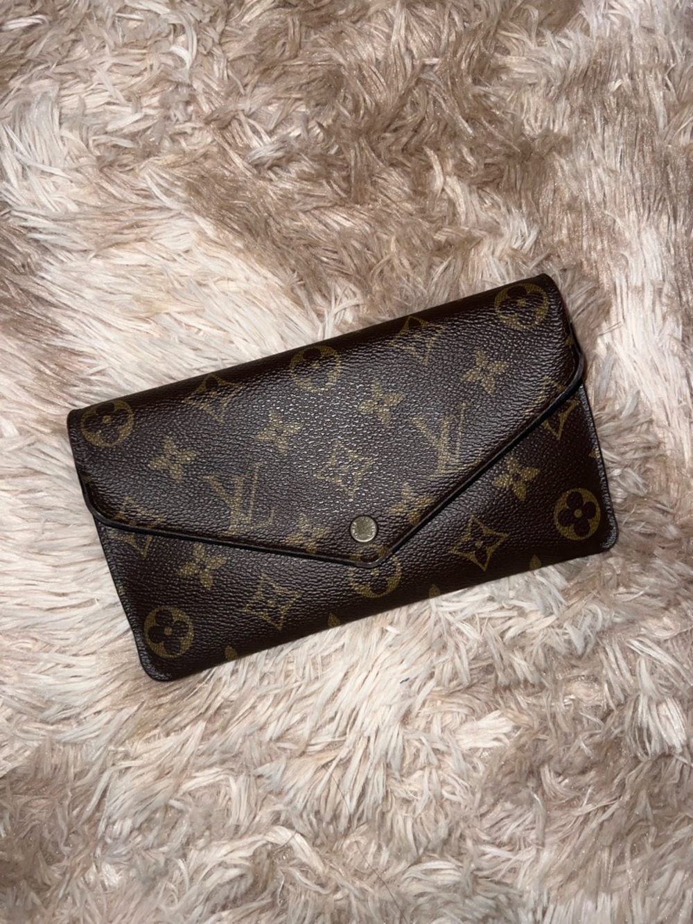 Louis Vuitton Monogram Envelope Wallet in Brown and Gold